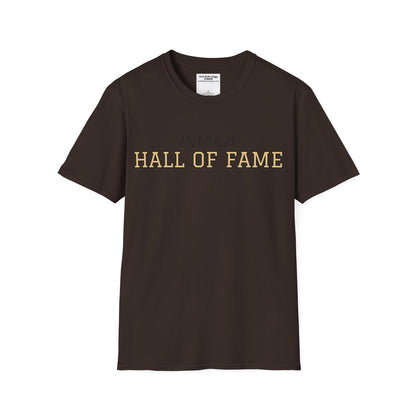 Pickleball Hall of Fame - Unisex Softstyle T-Shirt (customize with Hall of Fame name, or leave blank )