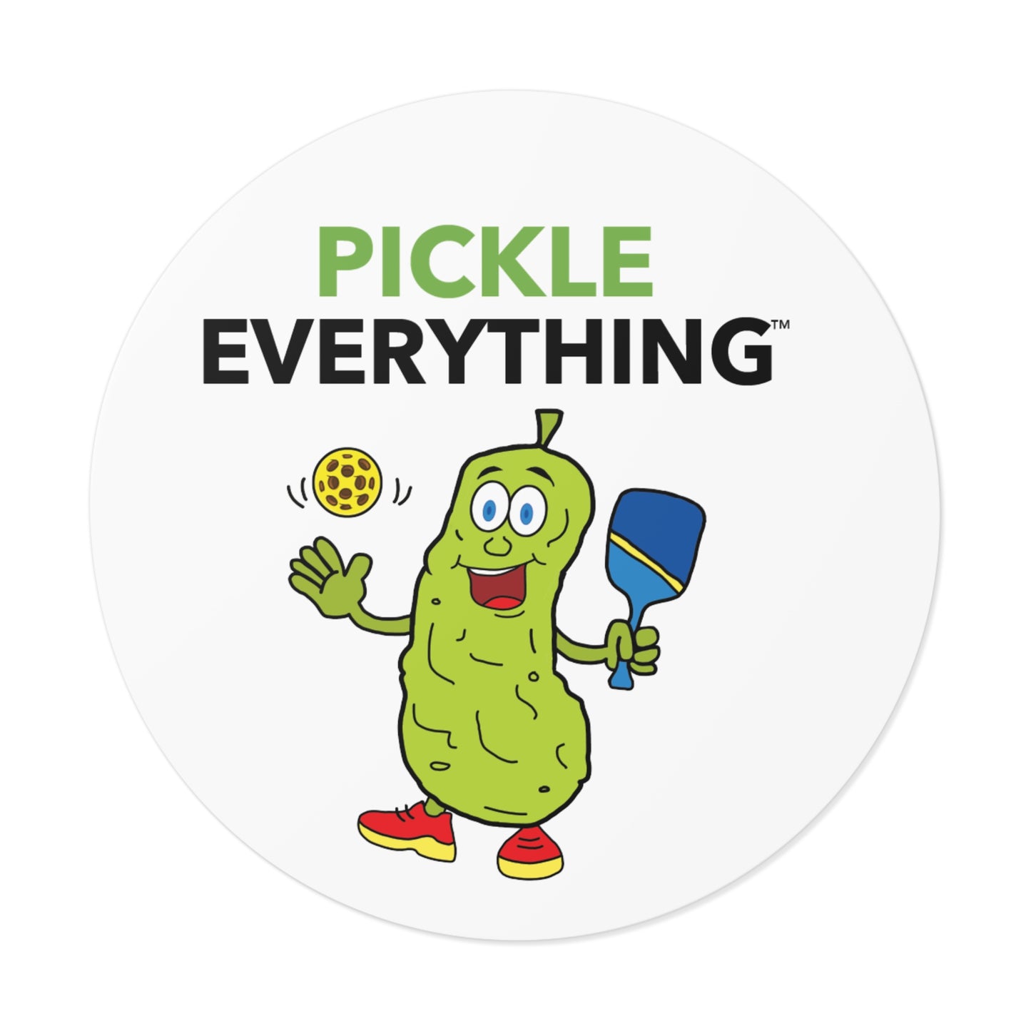 Pickle Everything Round Vinyl Stickers