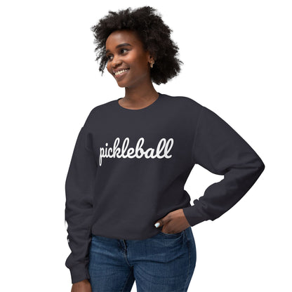 Pickleball Script - Garment Dyed Unisex Lightweight Crew (Can customize sleeve free)