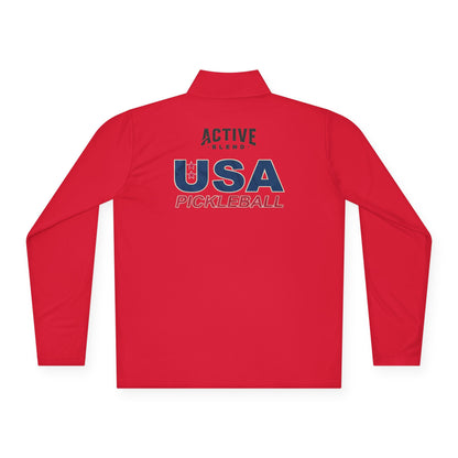 TEAM USA - Unisex/Mens Cut - SPF 40 Quarter-Zip Pullover