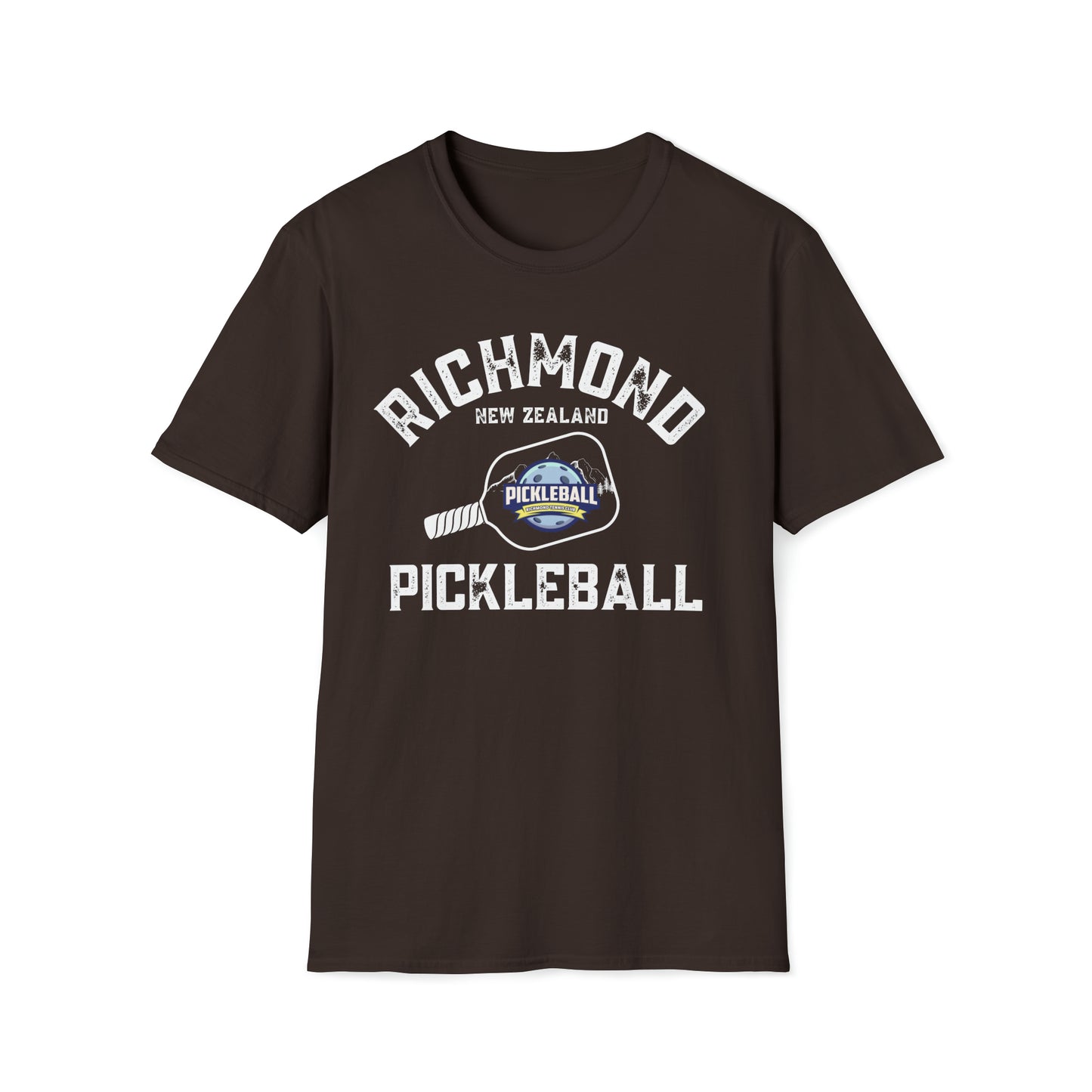 Richmond New Zealand Pickleball - Unisex Softstyle T-Shirt, 100% cotton