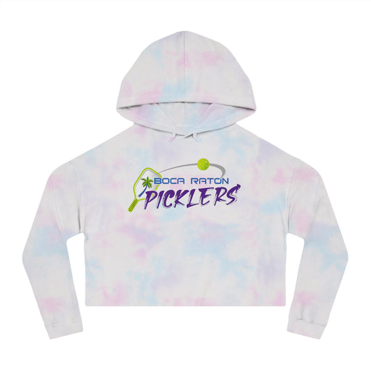 Boca Raton Pickler’s NPL Team -Women’s Cropped Hooded Sweatshirt (can add name on back)