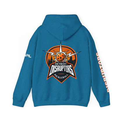 Detroit Disruptors Unisex Hoodie - Customize Sleeve or Back w/ Name - 50% cotton/poly (add in instructions)