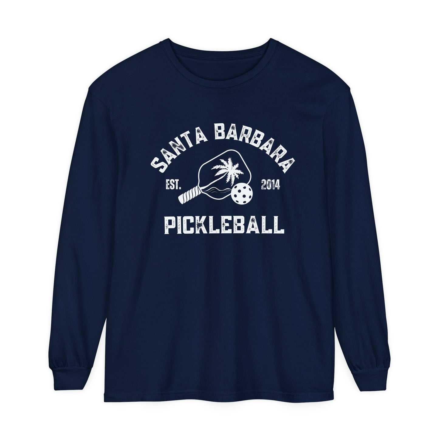 Santa Barbara Pickleball Unisex Garment-dyed Long Sleeve T-Shirt