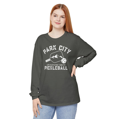 Park City Utah -Unisex Garment-dyed Long Sleeve T-Shirt