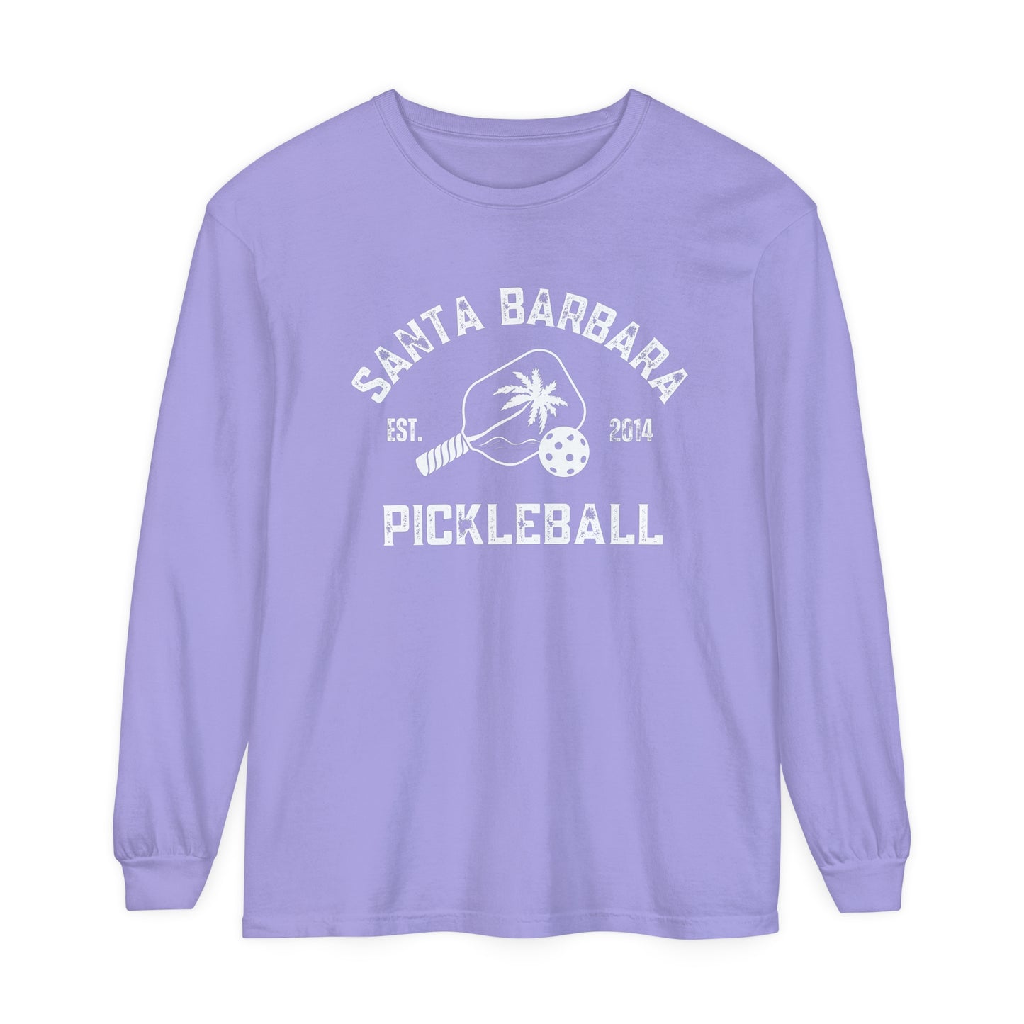 Santa Barbara Pickleball Unisex Garment-dyed Long Sleeve T-Shirt