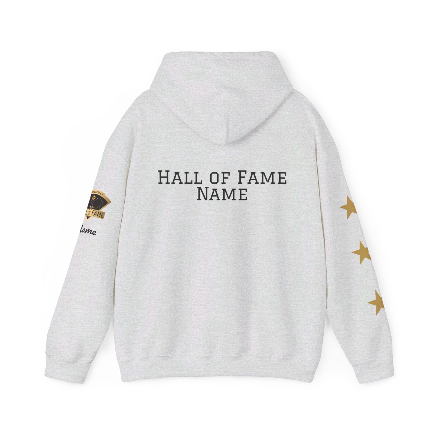 Pickleball Hall of Fame (RIFKIN example) - Hoodie - Customize Hall of Fame Name, or no name
