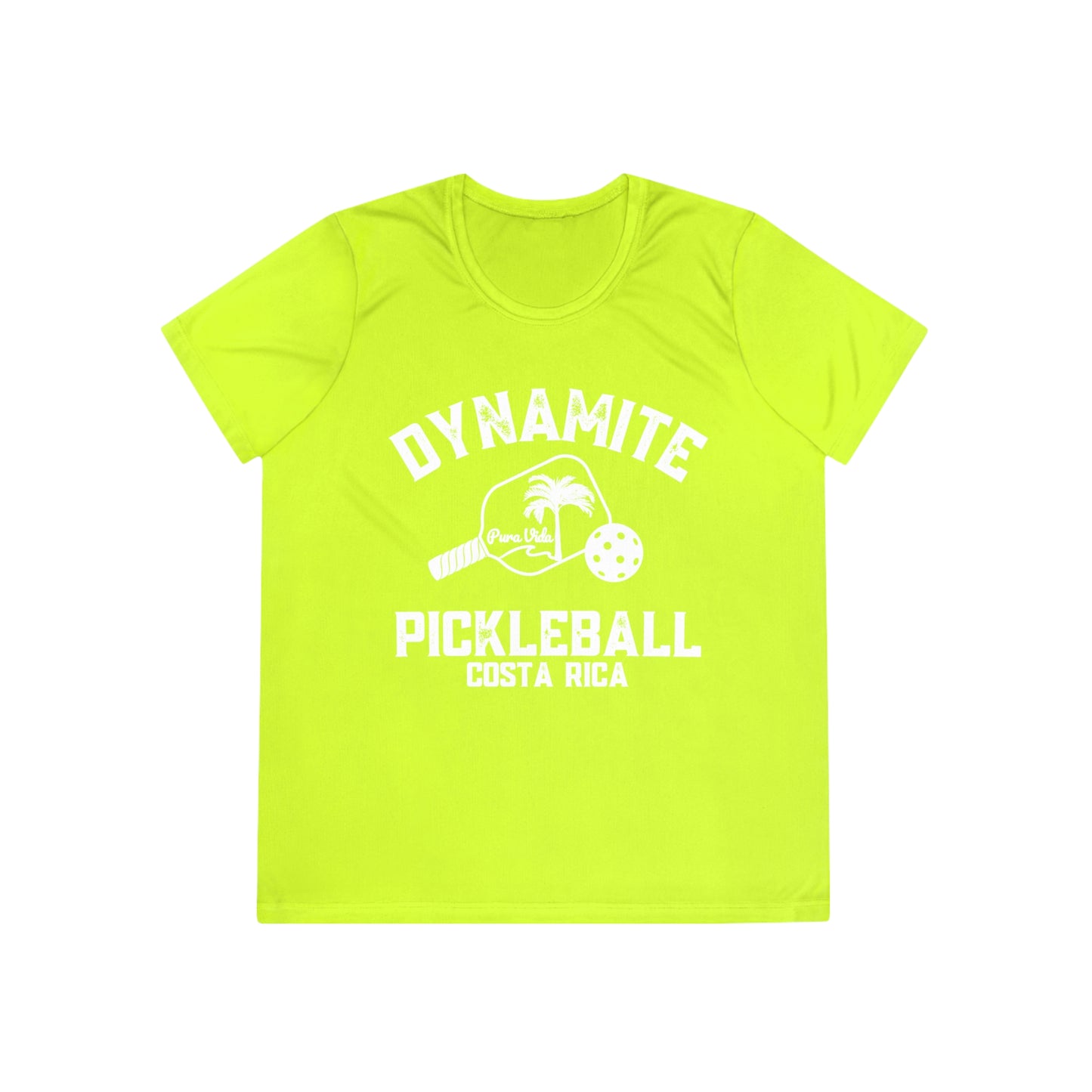 Pura Vida Ladies SPF 40 - moisture wicking Dynamite Pickleball Ladies Competitor Tee – Fun Tropical Sports Shirt