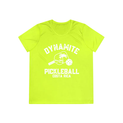 Pura Vida Ladies SPF 40 - moisture wicking Dynamite Pickleball Ladies Competitor Tee – Fun Tropical Sports Shirt