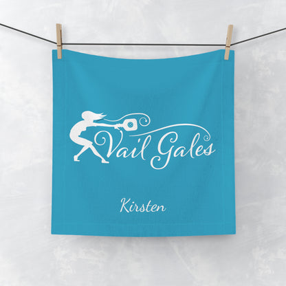 Vail Gales Pickleball Face Towel Turquoise - Customize