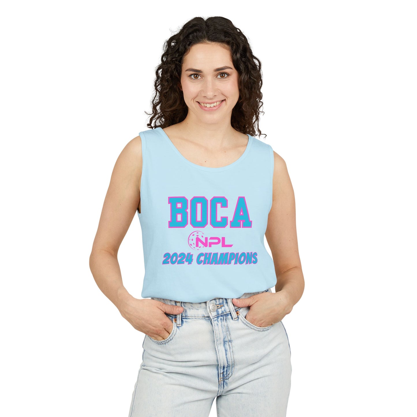 BOCA NPL ‘24 Champions - Unisex Garment-Dyed Tank Top