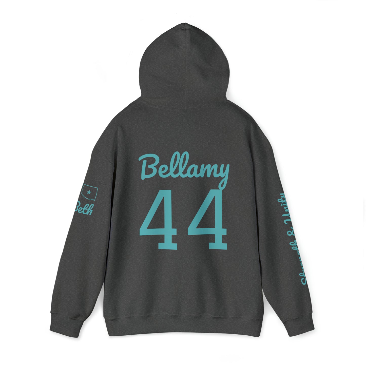 OKC Punishers Hoodie w/ Stars Turquoise Letters - add name sleeve or back