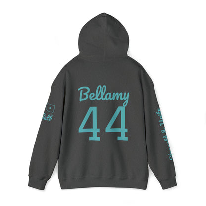 OKC Punishers Hoodie w/ Stars Turquoise Letters - add name sleeve or back