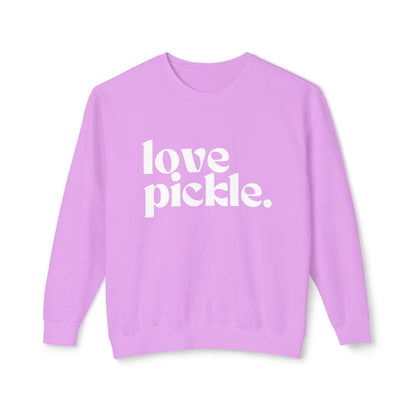 Love Pickle Unisex Lightweight Crew-  Garment Dyed