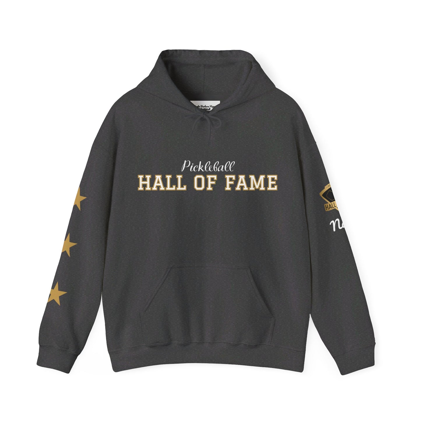 Pickleball Hall of Fame (RIFKIN example) - Hoodie - Customize Hall of Fame Name, or no name