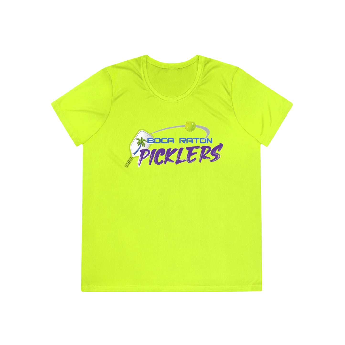 Boca Raton Picklers NPL Team - Moisture Wicking, SPF 40, Ladies Competitor Tee - customize back