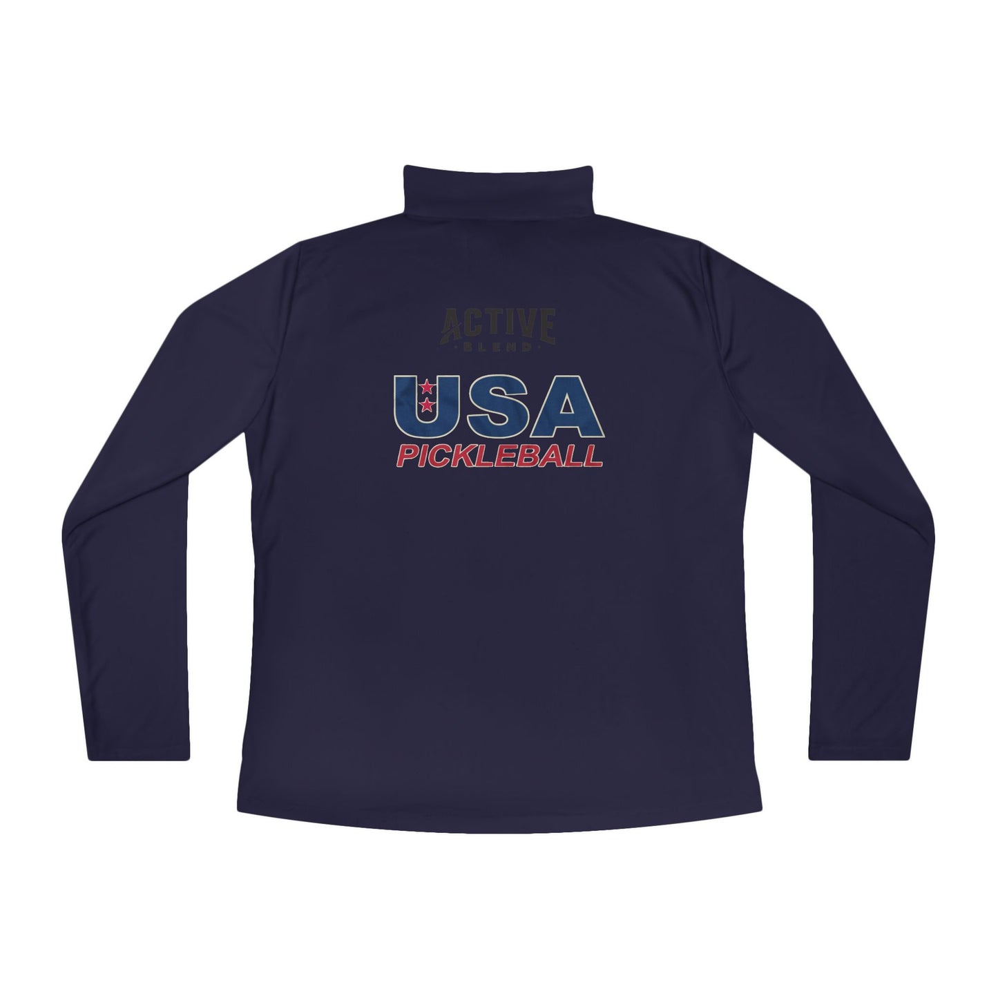 Team USA Ladies Quarter-Zip SPF 40 Moisture Wicking - 2 sided logo