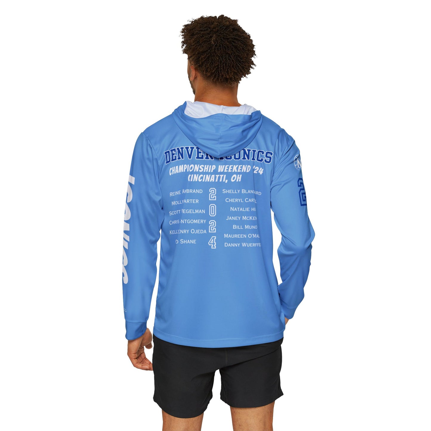 Denver Iconics Championship Weekend SPF 50 Wicking Sport Hoodie - add name