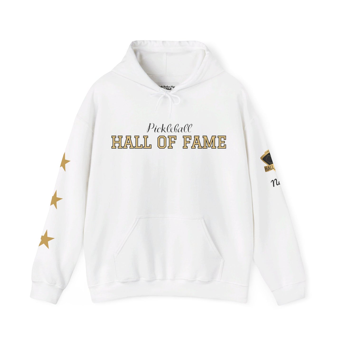 Pickleball Hall of Fame (RIFKIN example) - Hoodie - Customize Hall of Fame Name, or no name