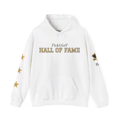 Pickleball Hall of Fame (RIFKIN example) - Hoodie - Customize Hall of Fame Name, or no name