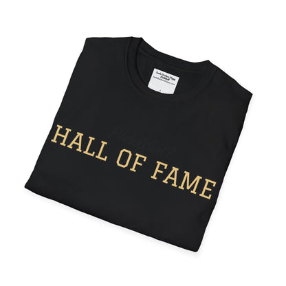 Pickleball Hall of Fame - Unisex Softstyle T-Shirt (customize with Hall of Fame name, or leave blank )
