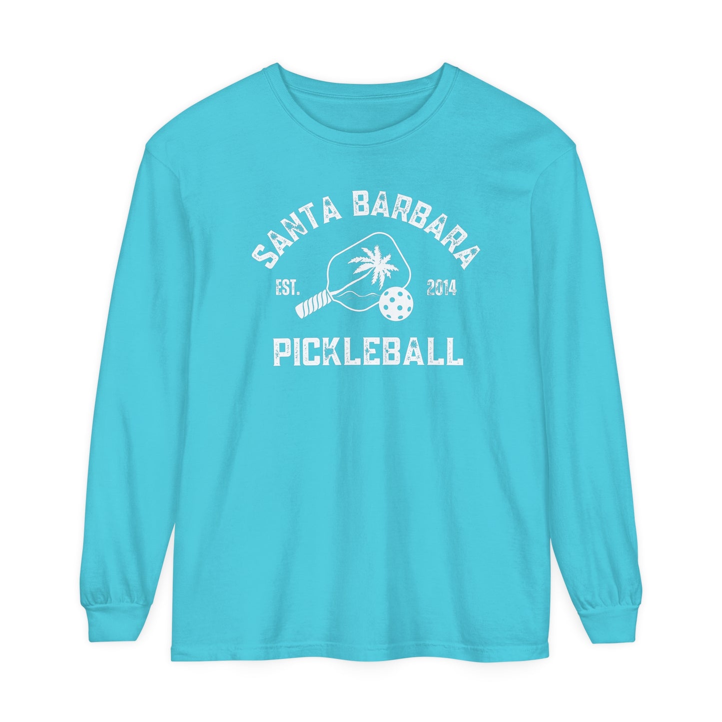 Santa Barbara Pickleball - Unisex Garment-dyed Long Sleeve T-Shirt