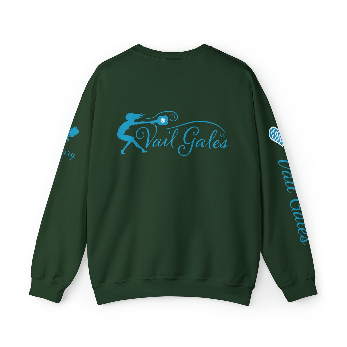 Copy of Vail Gales Pickleball Script Crew Sweatshirt - Customized