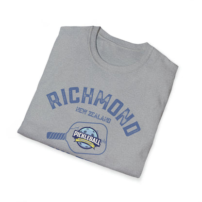 Richmond New Zealand Pickleball - Unisex Softstyle T-Shirt, 100% cotton