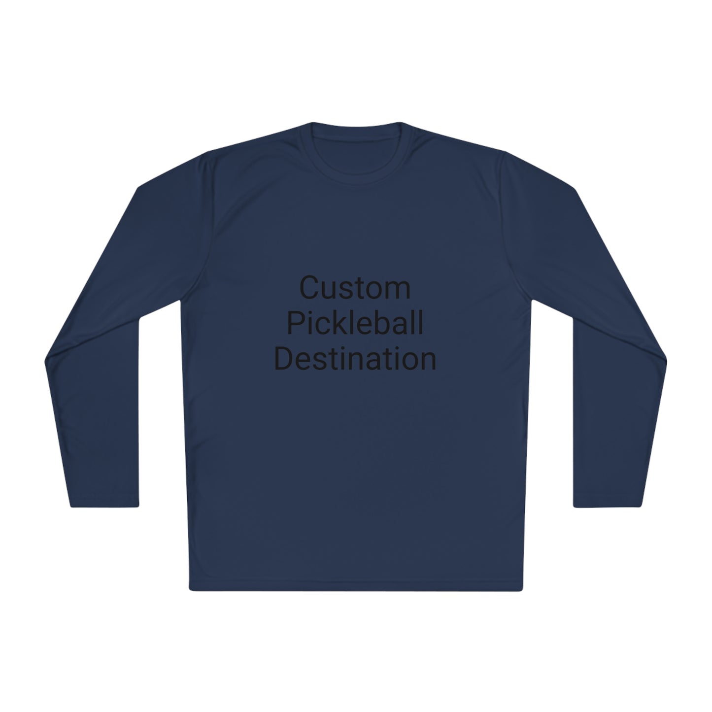 Custom Pickleball Destination - Lightweight Long Sleeve, Moisture Wicking, SPF 40