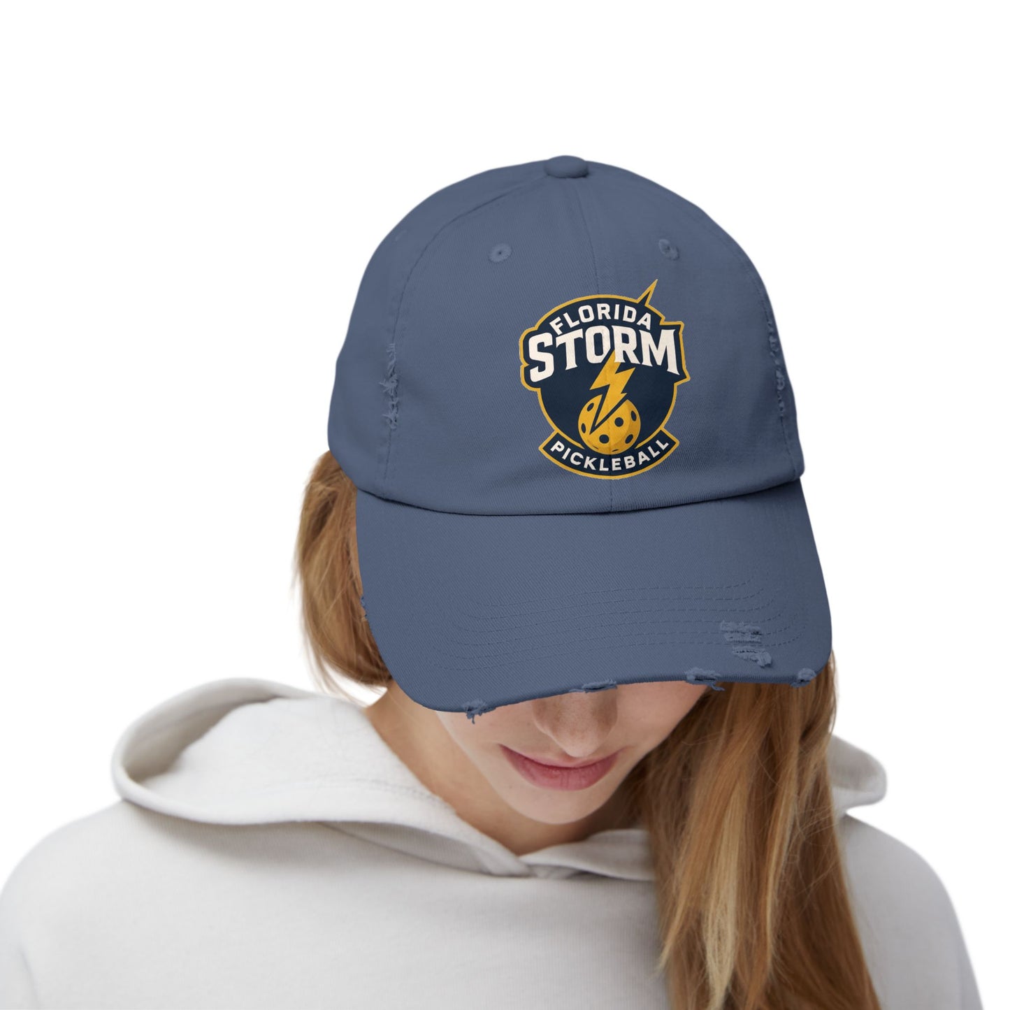 Florida Storm Unisex Distressed Hat - Printed large logo