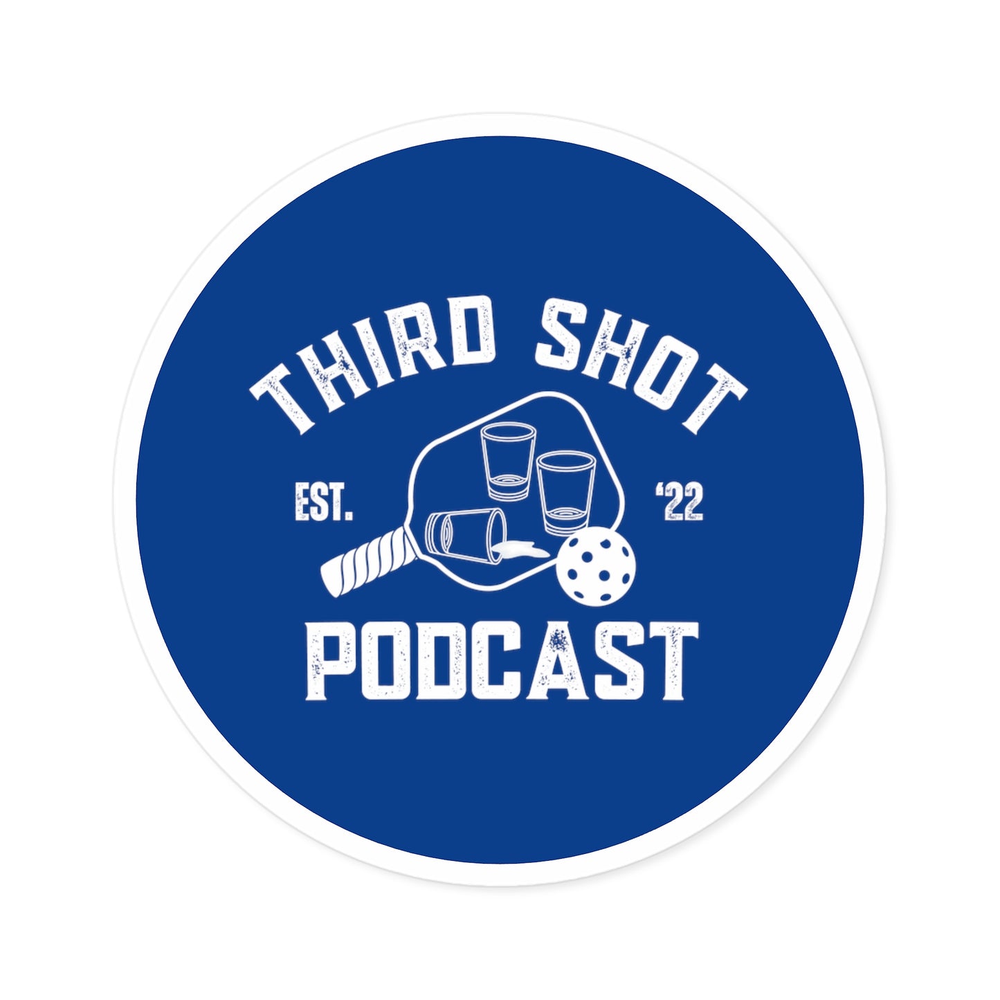 Third Shot Podcast - Round Stickers, Indoor\Outdoor