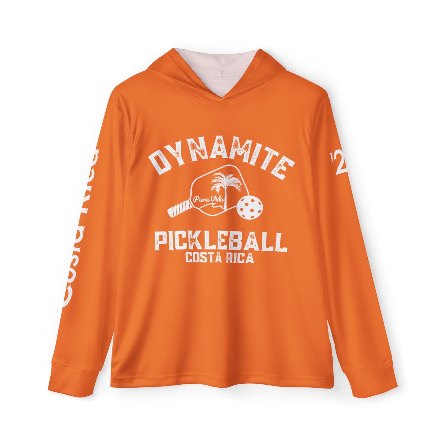 Pura Vida Dynamite Pickleball Moisture Wicking SPF 50 Unisex Sports Hoodie - customize sleeves and back