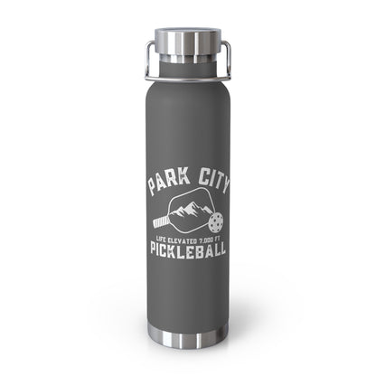 Park City Utah Pickleball - Copper Vacuum Insulated Bottle, 22oz