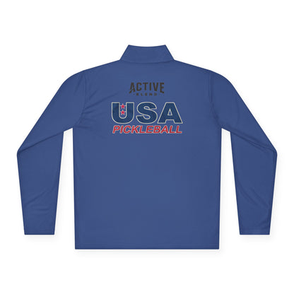 TEAM USA - Unisex/Mens Cut - SPF 40 Quarter-Zip Pullover
