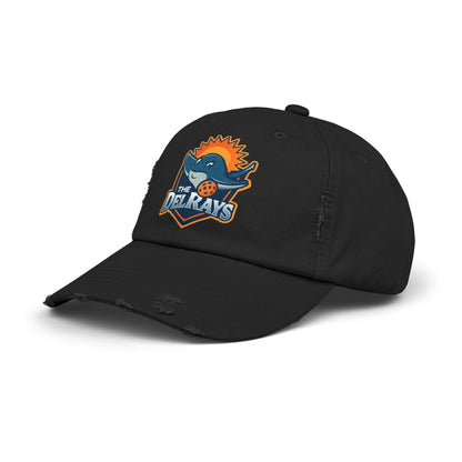 The Del Rays Unisex Distressed Hat - Printed - NOT embroidered