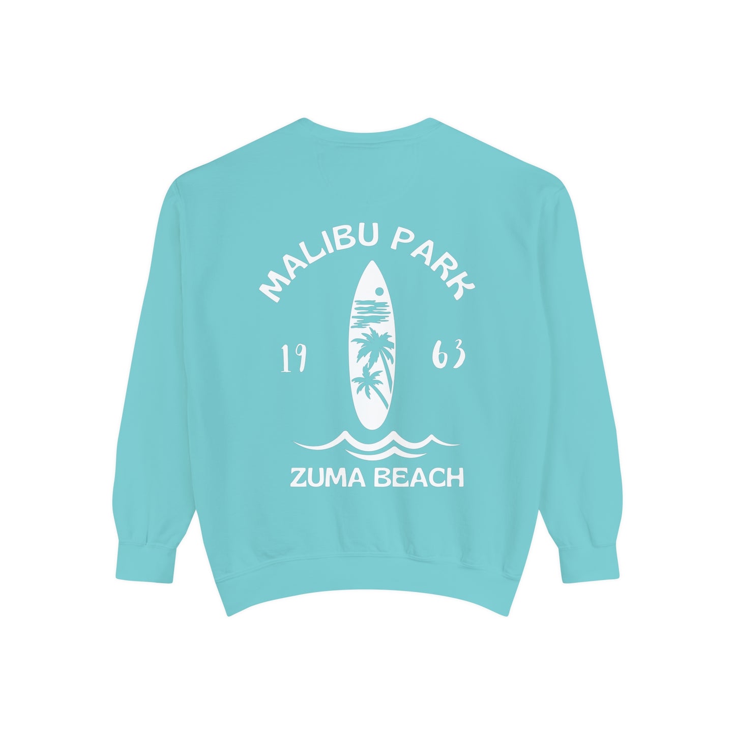 Malibu Park - Zuma Beach - Crew (Palm Tree Version) - Comfort Colors