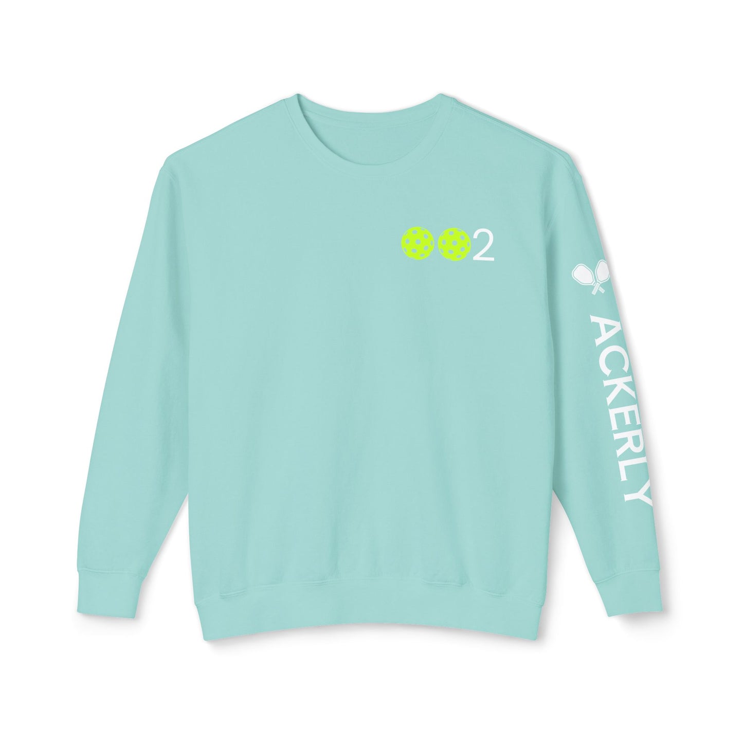 PICKLZ Garment Dyed Unisex Lightweight Crewneck Sweatshirt - add your name in instructions