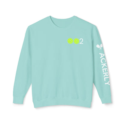 PICKLZ Garment Dyed Unisex Lightweight Crewneck Sweatshirt - add your name in instructions