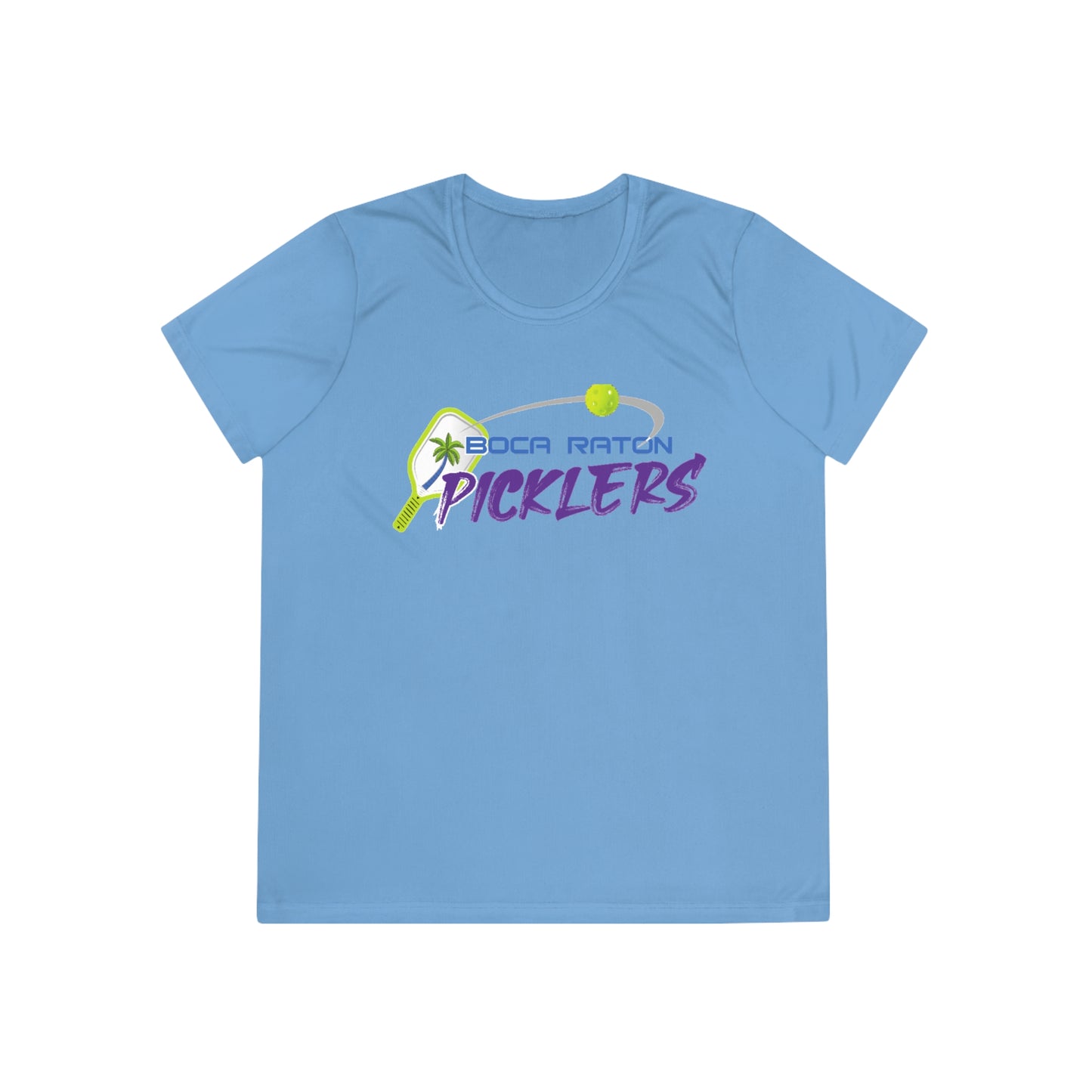 Boca Raton Picklers NPL Team - Moisture Wicking, SPF 40, Ladies Competitor Tee - customize back