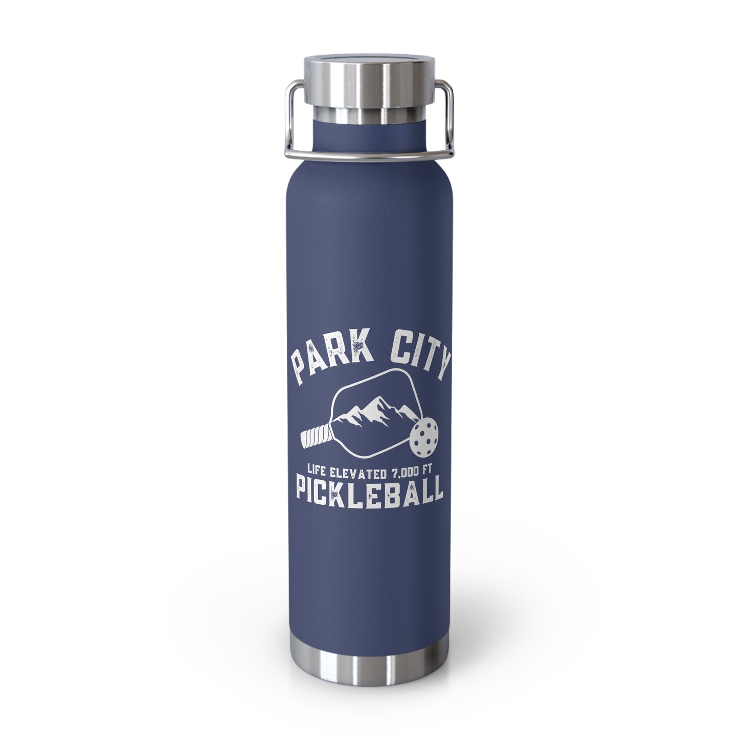 Park City Utah Pickleball - Copper Vacuum Insulated Bottle, 22oz