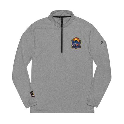 The Del Rays Embroidered Unisex ADIDAS® SPF 50 Quarter-Zip Pullover