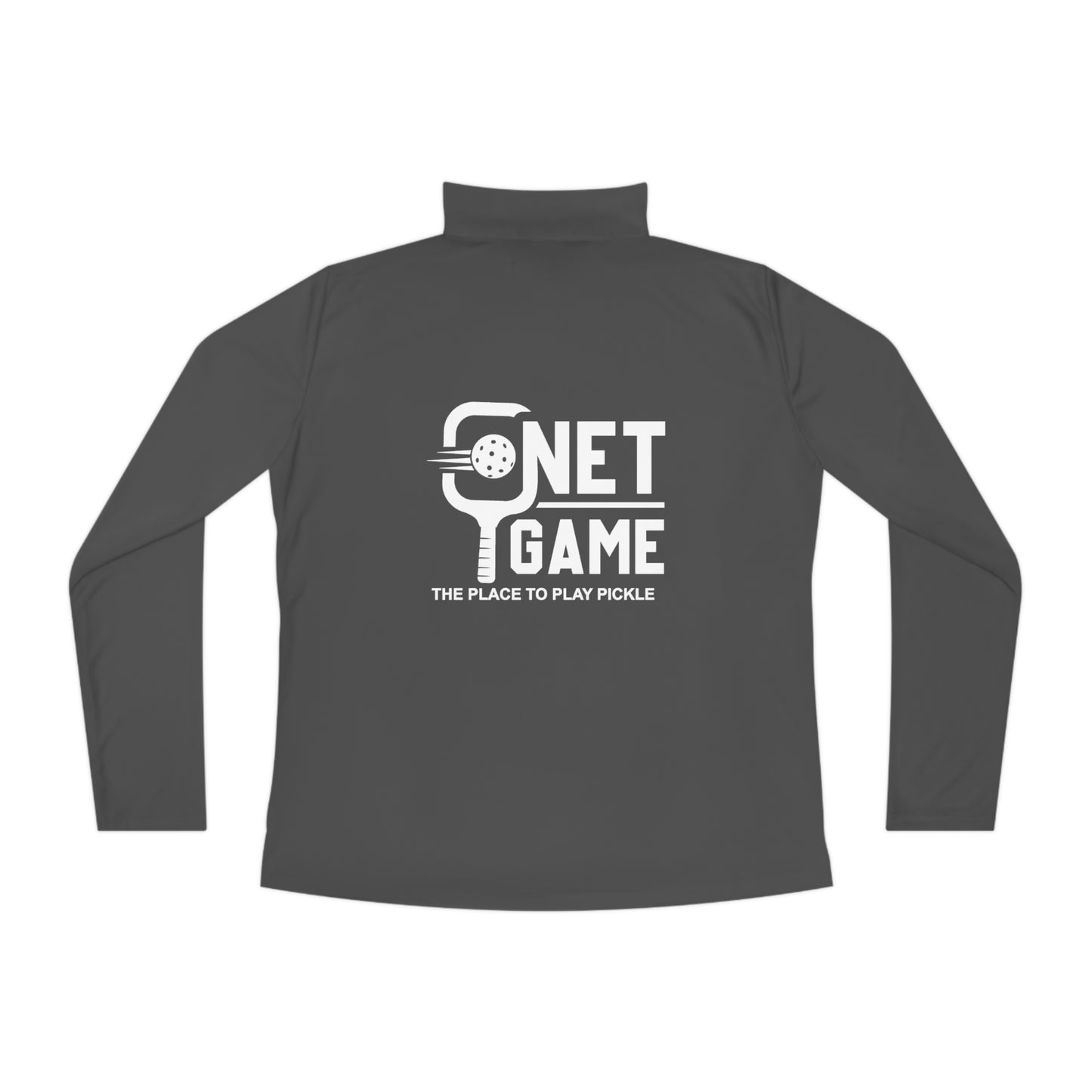 Net Game LOVE  Ladies Quarter-Zip Pullover