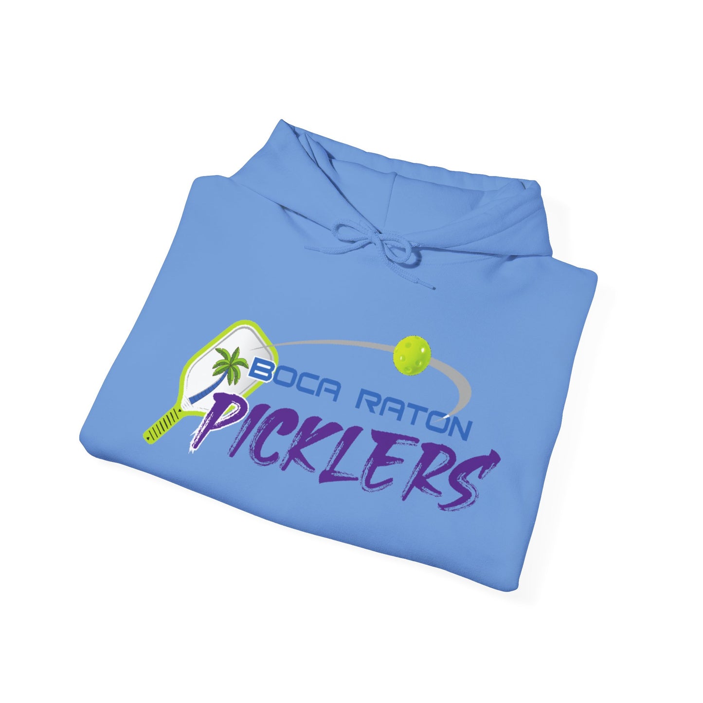 Boca Raton Picklers NPL Team Hoodie (script sleeve = Picklers’ Power) Customize name on back