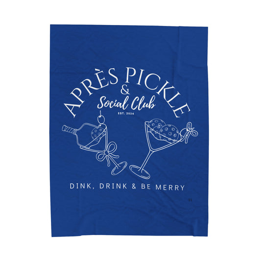 APRES Pickle & Social Velveteen Plush Blanket