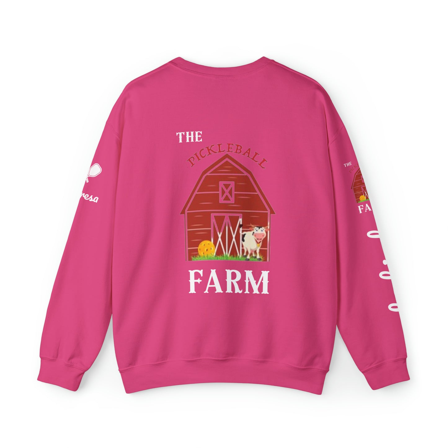 Pickleball Farm Crews - The Farm on front - Customize Sleeve, add in notes