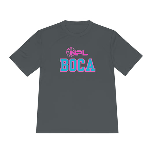 Boca - Unisex Moisture Wicking Tee SPF 40 Sportek - can add name