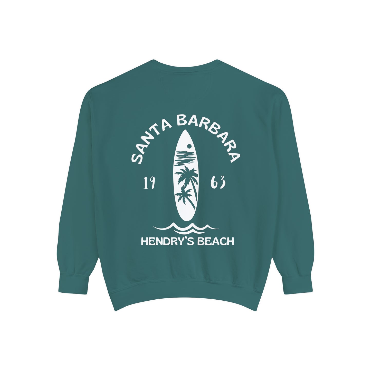 Santa Barbara Hendry’s Beach Crew Sweatshirts - Comfort Colors