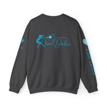 Copy of Vail Gales Pickleball Script Crew Sweatshirt - Customized