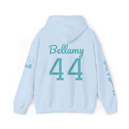 OKC Punishers Hoodie w/ Stars Turquoise Letters - add name sleeve or back