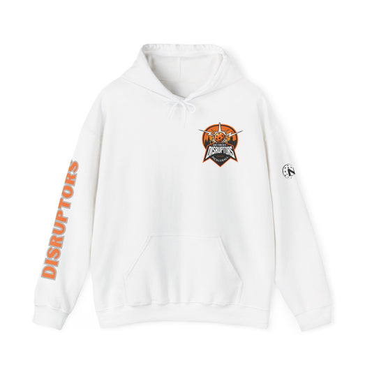 Detroit Disruptors Unisex Hoodie - Customize Sleeve or Back w/ Name - 50% cotton/poly (add in instructions)